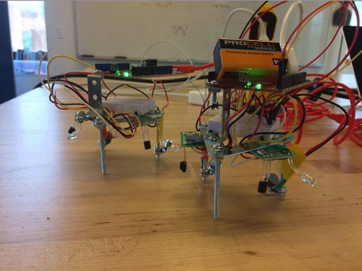 Playable prototype swarm robots
